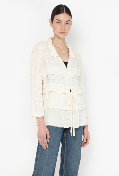 Chanel 2006 Tiered Tweed Drawstring Jacket - 1