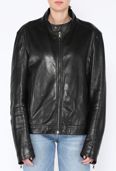 Prada 2007 Leather Moto Jacket - 1