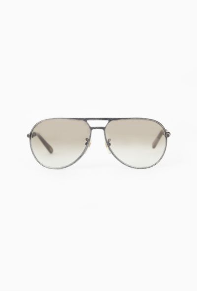 Bottega Veneta Intrecciato Aviator Sunglasses - 1 Bottega Veneta Intrecciato Aviator Sunglasses - 1
