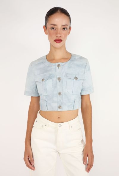 Chanel Cropped Gripoix Denim Top, Resort 2011 - 1