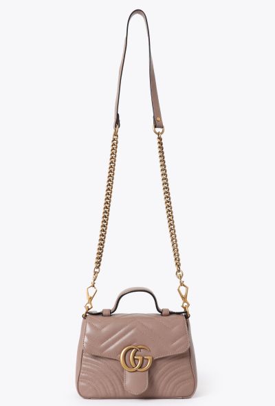 Gucci GG Marmont Mini Top Handle Bag - 2 Gucci GG Marmont Mini Top Handle Bag - 2
