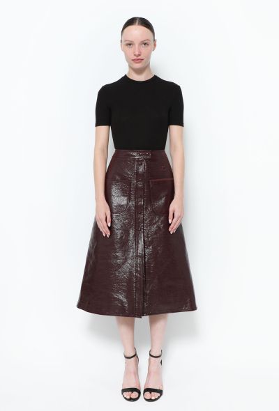                                         F/W 2021 High-Waisted Patent Skirt-1