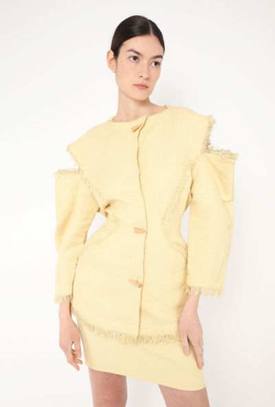 Thierry Mugler Rare '80s Fringe Trim Hourglass Ensemble - 1 Thierry Mugler Rare '80s Fringe Trim Hourglass Ensemble - 1