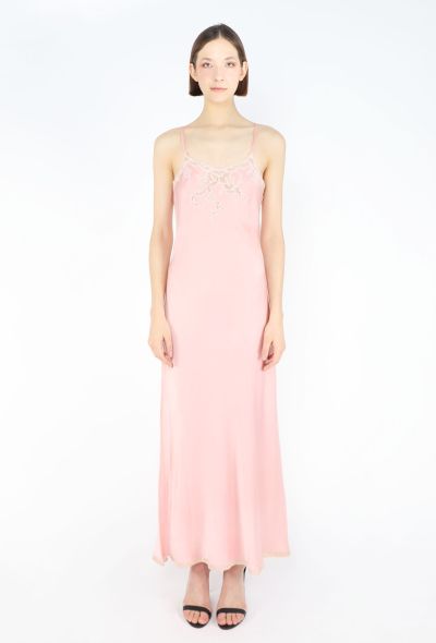 Dior Vintage Silk & Lace Nightgown Set - 1