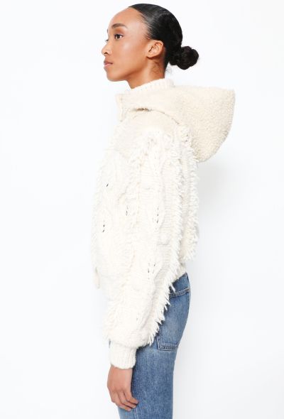                                         2018 Shearling &amp; Cashmere Cable-knit &#039;CC&#039; Jacket-2