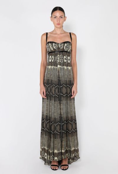 Roberto Cavalli Python Printed Silk Gown, 2005 - 1