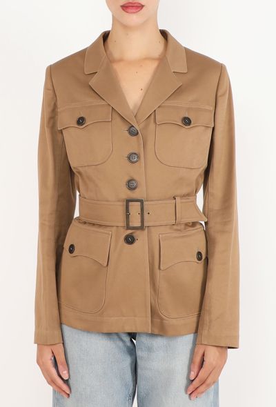 Alaïa Gabardine Safari Jacket, S/S 2015 - 1