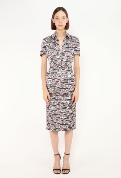 Chanel S/S 2023 Graphic Silk Dress - 1