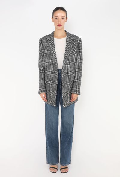 Saint Laurent F/W 2018 Alpaca Houndstooth Blazer - 1 Saint Laurent F/W 2018 Alpaca Houndstooth Blazer - 1