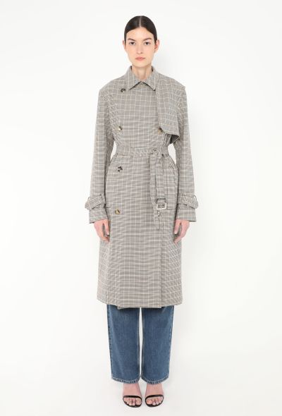 Paco Rabanne S/S 2019 Checkered Trench Coat - 1