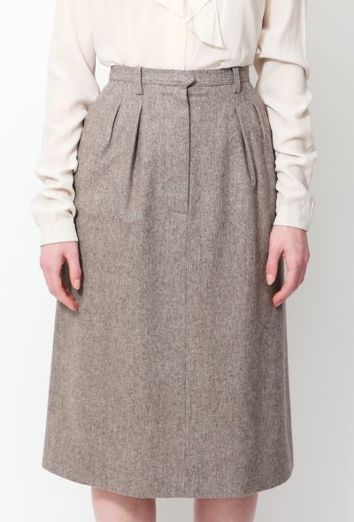                             70s Wool A-Line Skirt - 2