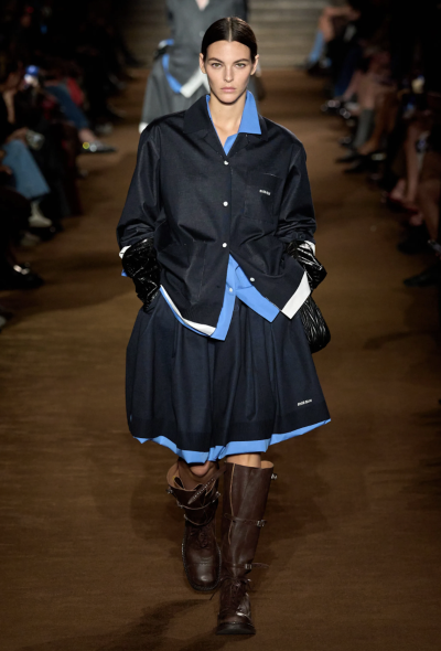Miu Miu Pleated Poplin Skirt, F/W 2024 - 2