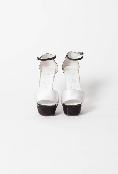                             Haute Couture Two Tone Platform Sandals - 2