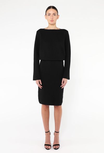 Alaïa Ribbed Knit Sweater Dress - 1 Alaïa Ribbed Knit Sweater Dress - 1