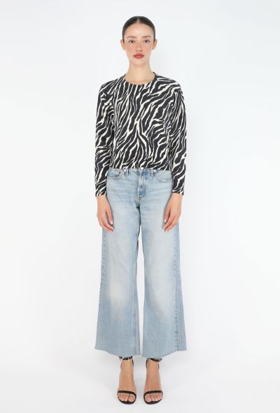 Céline Tiger Print Knit Top - 2