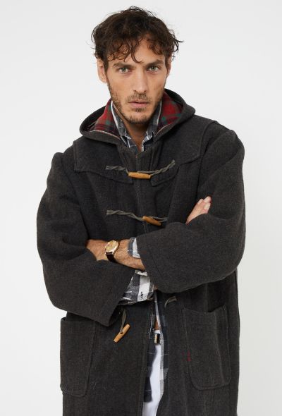 Men's Vintage 1950s French Hooded Duffle Coat - 1 Men's Vintage 1950s French Hooded Duffle Coat - 1