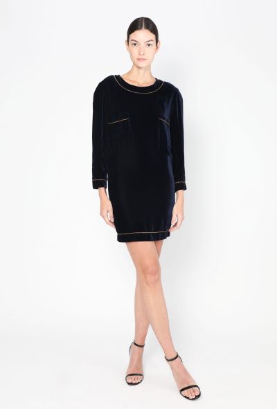Chanel RARE 1995 Haute Couture Velvet Dress - 1 Chanel RARE 1995 Haute Couture Velvet Dress - 1