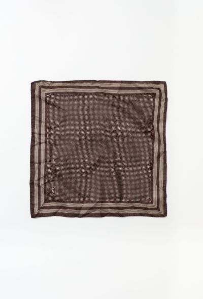                             Vintage Printed Silk Handkerchief - 2