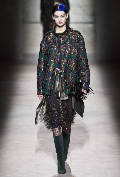 Dries Van Noten F/W 2020 Brocade Bomber Jacket - 2 Dries Van Noten F/W 2020 Brocade Bomber Jacket - 2