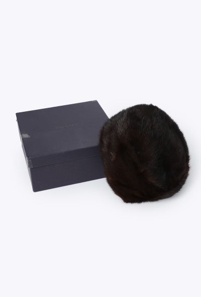 Prada Mink Fur Pillbox Hat, Early '90s - 2