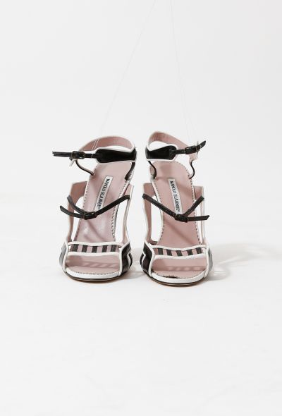                             Cut-Out Leather Sandals - 2
