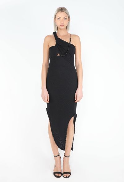 Helmut Lang ICONIC S/S 2005 Devoré Beaded Dress - 1