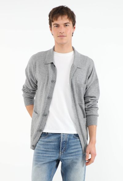 Loewe Collared Wool Knit Cardigan - 1