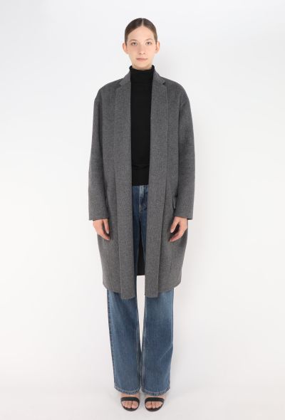 Céline Felted Wool Cocoon Coat - 1 Céline Felted Wool Cocoon Coat - 1