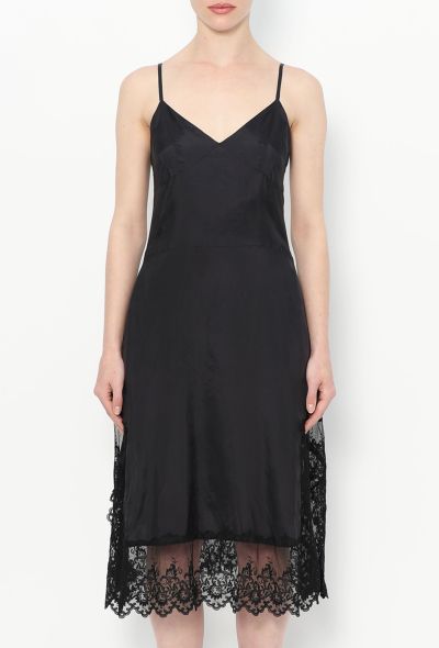 Comme des Garçons F/W 2001 Charmeuse Lace Slip Dress - 1