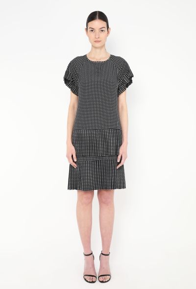 Chloé RARE S/S 1980 Checkered Ruffled Dress - 1