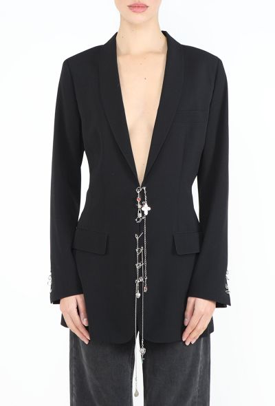 Jean Paul Gaultier RARE Spring 2003 Adorned Shawl Blazer - 1