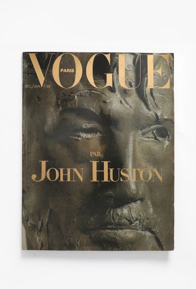 VOGUE Paris 1981 December Issue John Huston - 1