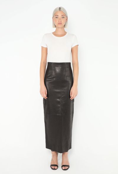 Khaite Pre-Fall 2025 Loxley Lambskin Skirt - 1 Khaite Pre-Fall 2025 Loxley Lambskin Skirt - 1