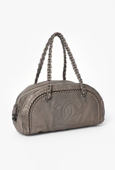Chanel Metallic Ligne Bowler Bag - 2