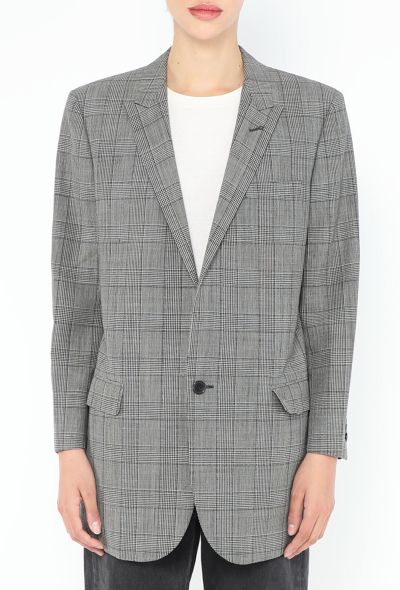 Saint Laurent 2014 Oversized Plaid Blazer - 1 Saint Laurent 2014 Oversized Plaid Blazer - 1
