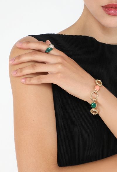 Boucheron Péry & Fils Chrysoprase & Diamond Ring, 1980s - 2