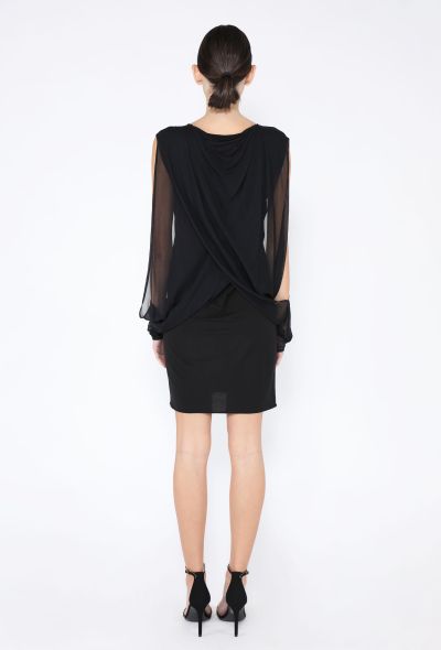 Maison Margiela Jersey and Mesh Sheath Dress - 2