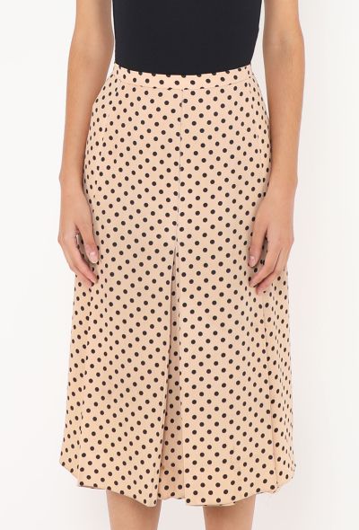 Saint Laurent Early '70s Polka Dot Skirt - 2 Saint Laurent Early '70s Polka Dot Skirt - 2