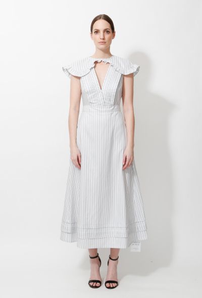                             Calvin Klein F/W 2018 Striped Prairie Dress - 1