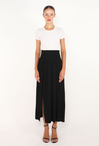 The Row Coraline Pleated Merino Skirt - 1