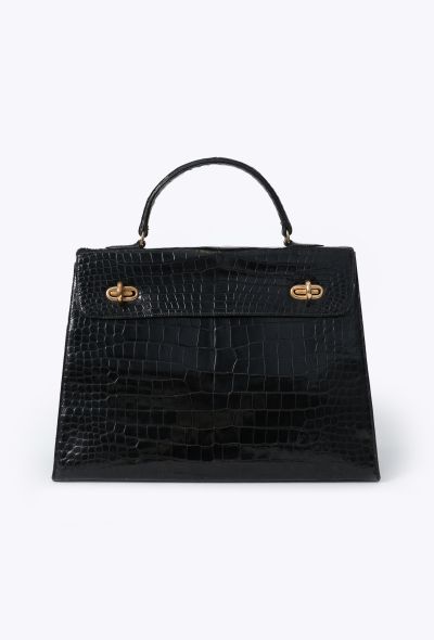Hermès EXQUISITE 1955 Porosus Kelly 'Chaîne d'Ancre' 36cm - 1