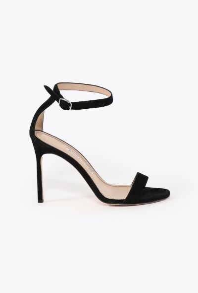 Manolo Blahnik 2023 Suede Chaos Sandals - 1