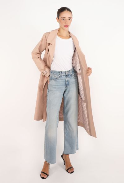 Dior Belted Monogram-Lined Trench - 2