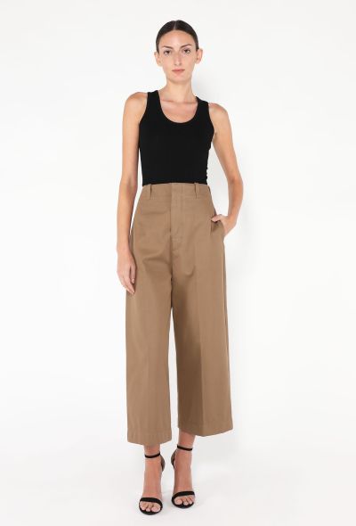 Bottega Veneta 2024 Cotton Twill Culotte Trousers - 1