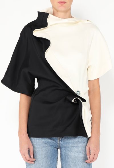 Bottega Veneta F/W 2024 Bicolor Brooch Top - 1