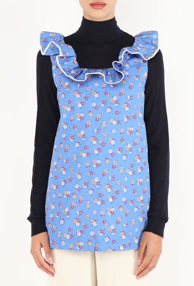 Miu Miu Trompe L'Œil Floral Top, S/S 2026 - 1