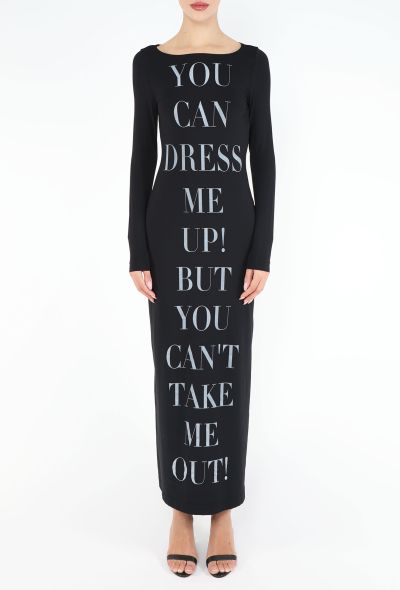 Moschino '90s Slogan Bodycon Maxi Dress - 2