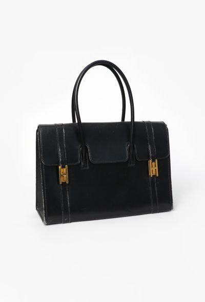 Hermès Vintage 1964 Black Box Drag 30 - 2