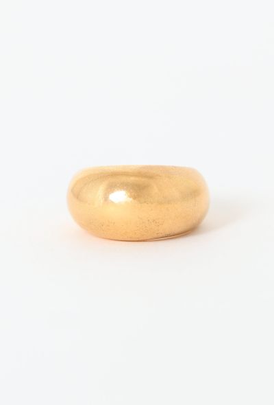 Vintage Fine Jewelry '80s Yellow Gold Dome Ring - 1 Vintage Fine Jewelry '80s Yellow Gold Dome Ring - 1