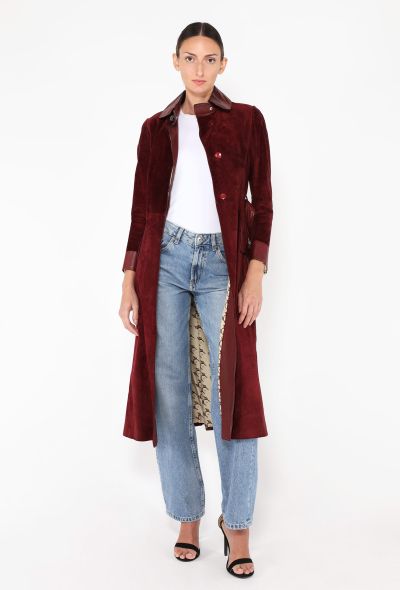 Gucci '70s Dionysus Suede Trench Coat - 2